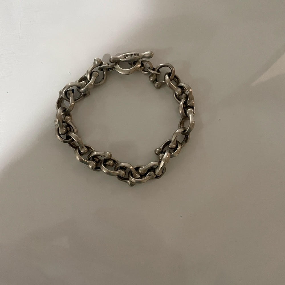 ‼️Moving Sale Tateossian London Chunky Silver Chain Bracelet 49g - Picture 9 of 14